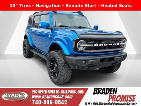 Blue 2022 Ford Bronco Outer Banks for sale in Gallipolis, OH