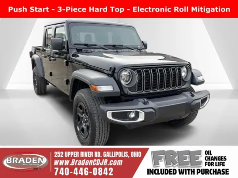Black 2026 Jeep Gladiator Sport for sale in Gallipolis, OH