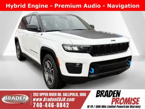 White 2022 Jeep Grand Cherokee Trailhawk 4xe for sale in Gallipolis, OH