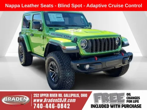 Green 2025 Jeep Wrangler Rubicon X for sale in Gallipolis, OH