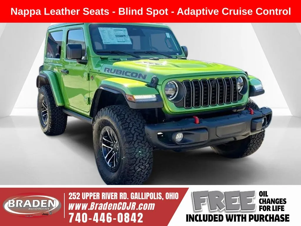 Green 2025 Jeep Wrangler Rubicon X for sale in Gallipolis, OH