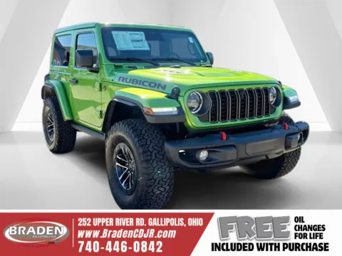 Green 2025 Jeep Wrangler Rubicon X for sale in Gallipolis, OH