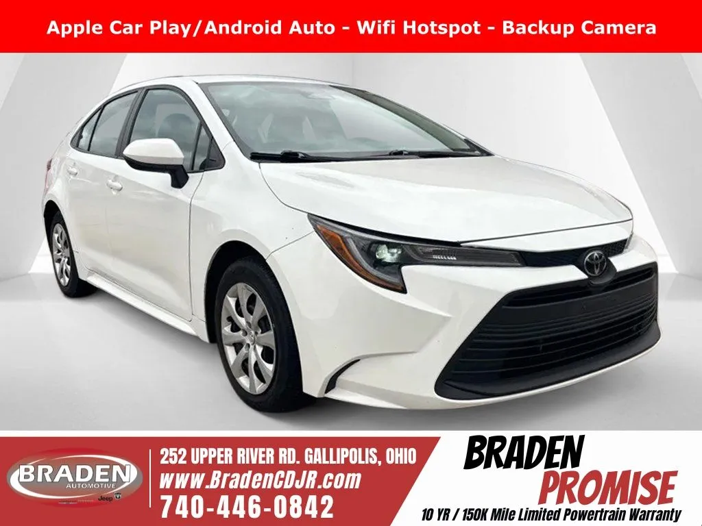 White 2024 Toyota Corolla LE for sale in Gallipolis, OH
