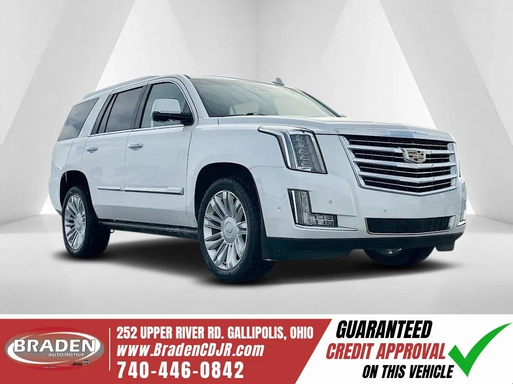 White 2020 Cadillac Escalade Platinum Edition for sale in Gallipolis, OH