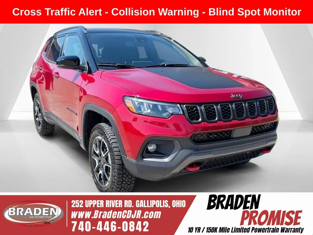 Red 2026 Jeep Compass Trailhawk for sale in Gallipolis, OH