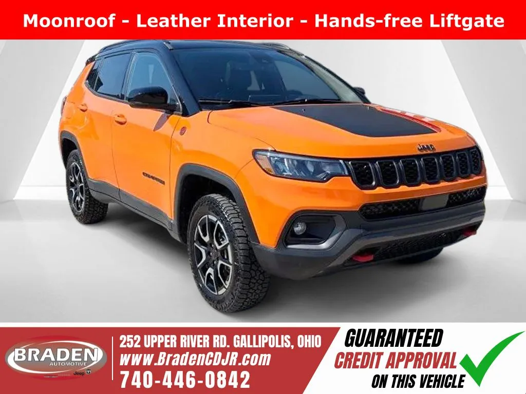 Orange 2026 Jeep Compass Trailhawk for sale in Gallipolis, OH