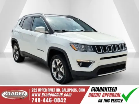 White 2020 Jeep Compass Limited for sale in Gallipolis, OH