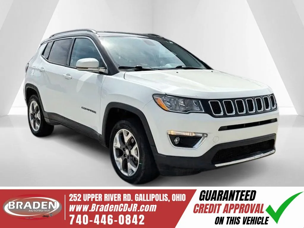 White 2020 Jeep Compass Limited for sale in Gallipolis, OH