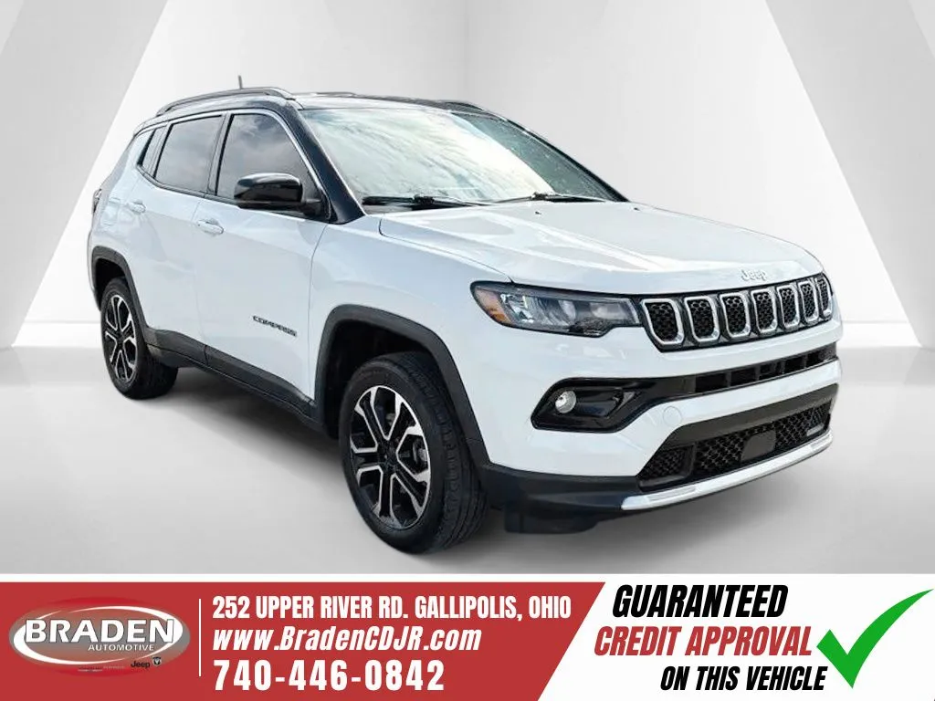 White 2023 Jeep Compass Limited for sale in Gallipolis, OH