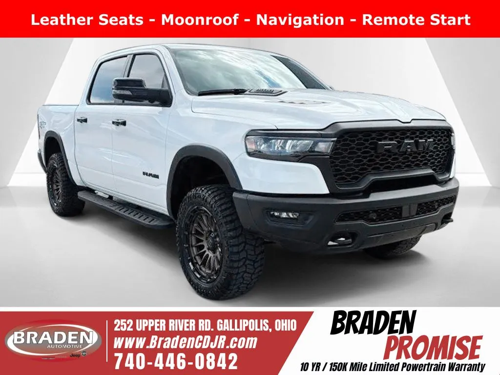 White 2026 Ram 1500 Rebel for sale in Gallipolis, OH