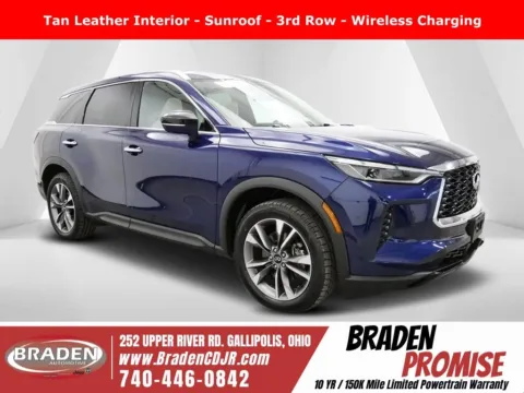 Blue 2023 INFINITI QX60 LUXE for sale in Gallipolis, OH