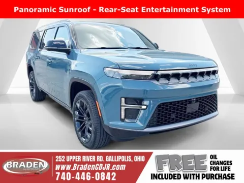 Blue 2026 Jeep Grand Wagoneer L Summit Obsidian for sale in Gallipolis, OH