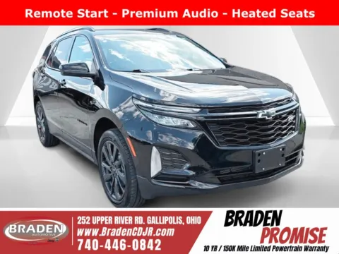 Black 2024 Chevrolet Equinox RS for sale in Gallipolis, OH