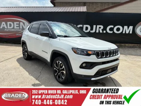 White 2023 Jeep Compass Limited for sale in Gallipolis, OH