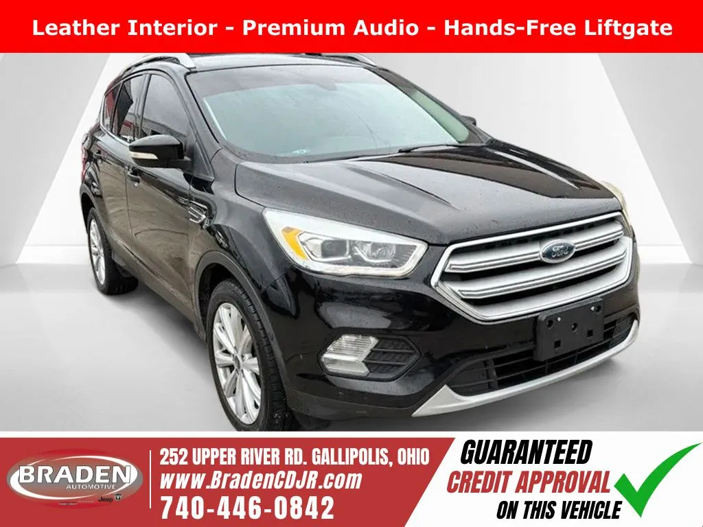 Black 2018 Ford Escape Titanium for sale in Gallipolis, OH