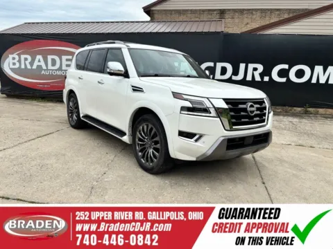 White 2023 Nissan Armada Platinum for sale in Gallipolis, OH