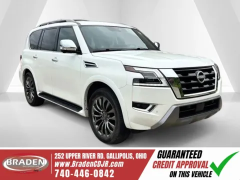 White 2023 Nissan Armada Platinum for sale in Gallipolis, OH