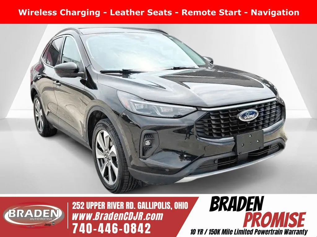 Black 2024 Ford Escape Platinum for sale in Gallipolis, OH