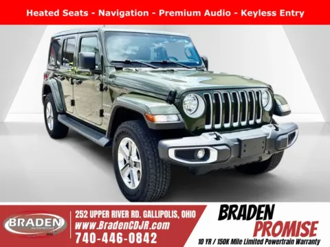 Green 2021 Jeep Wrangler Unlimited Sahara for sale in Gallipolis, OH