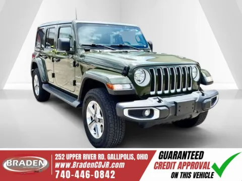 Green 2021 Jeep Wrangler Unlimited Sahara for sale in Gallipolis, OH