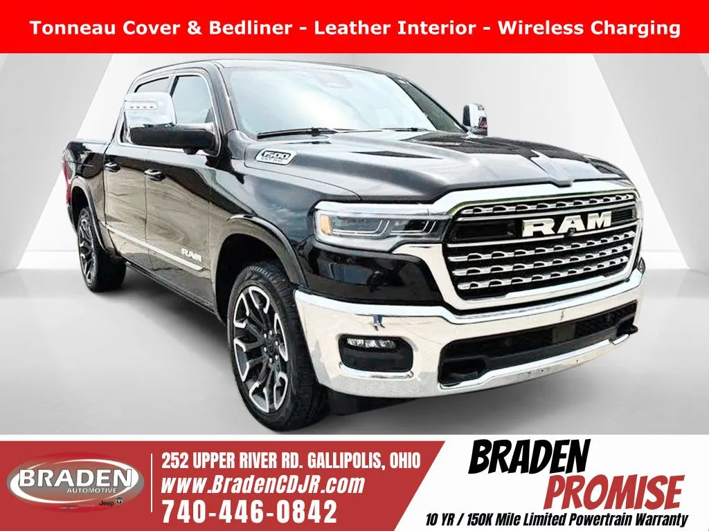 Black 2025 Ram 1500 Limited for sale in Gallipolis, OH