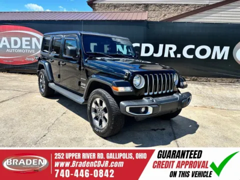 Black 2021 Jeep Wrangler Unlimited Sahara for sale in Gallipolis, OH