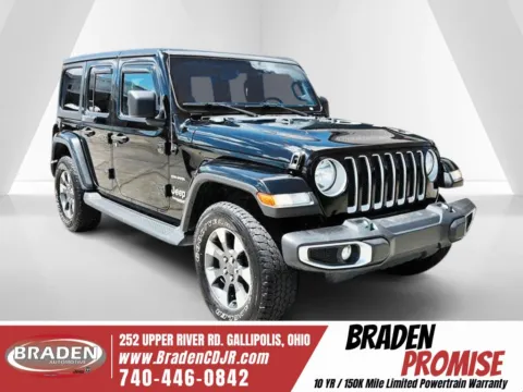 Black 2021 Jeep Wrangler Unlimited Sahara for sale in Gallipolis, OH