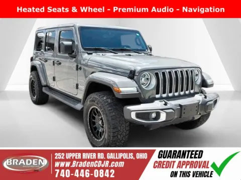Gray 2021 Jeep Wrangler Unlimited Sahara for sale in Gallipolis, OH