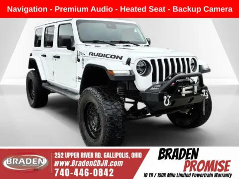White 2020 Jeep Wrangler Unlimited Rubicon for sale in Gallipolis, OH