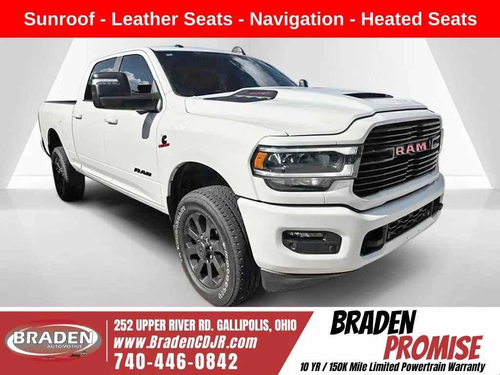 White 2024 Ram 3500 Laramie for sale in Gallipolis, OH