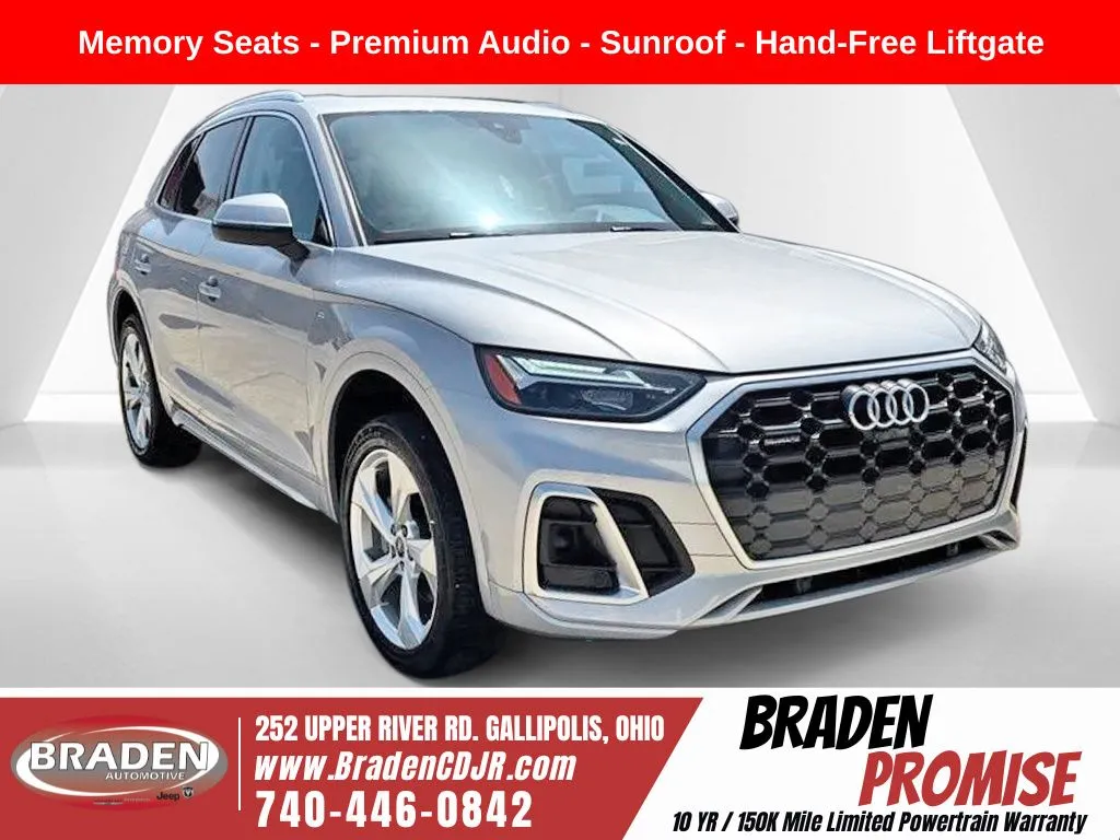 Silver 2024 Audi Q5 45 S line Premium for sale in Gallipolis, OH
