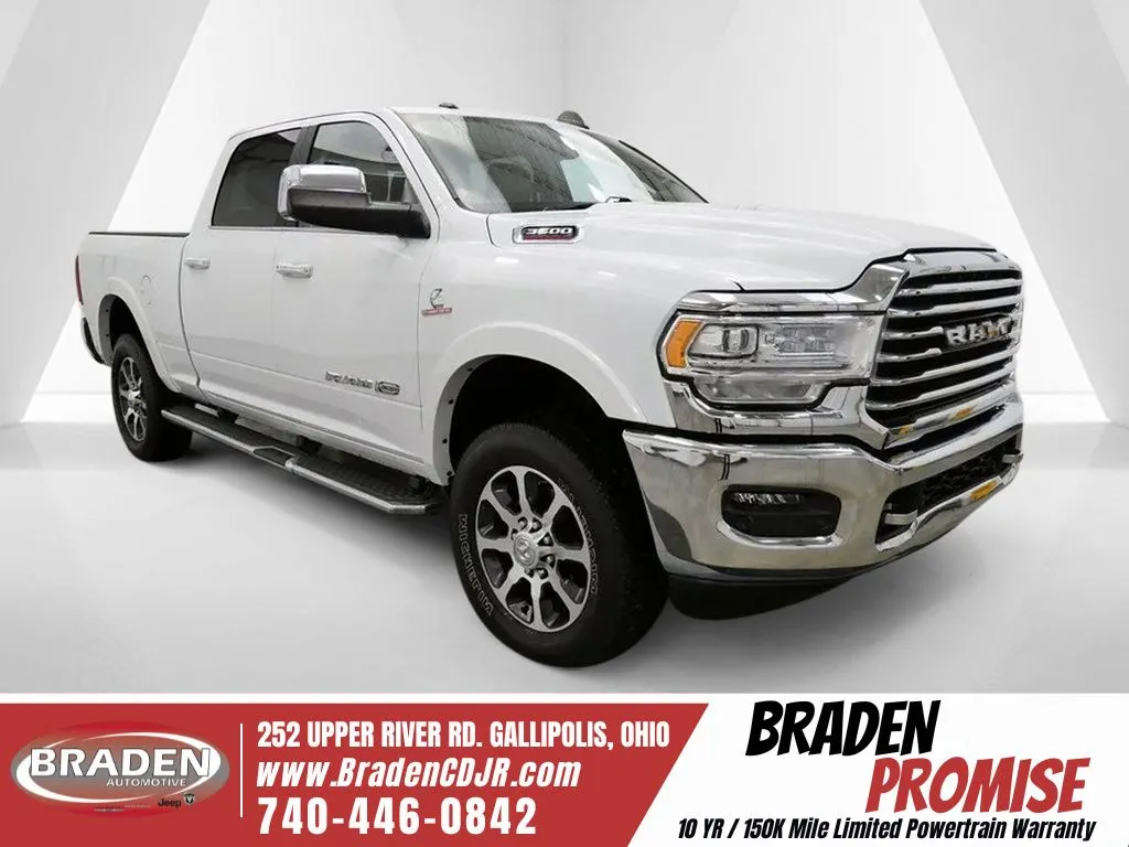 White 2022 Ram 3500 Limited Longhorn for sale in Gallipolis, OH