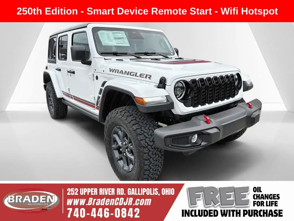 White 2026 Jeep Wrangler Sport for sale in Gallipolis, OH