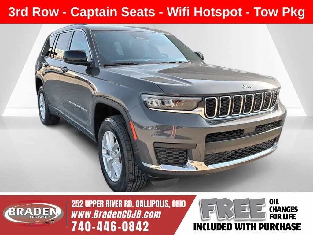Gray 2026 Jeep Grand Cherokee L Laredo for sale in Gallipolis, OH