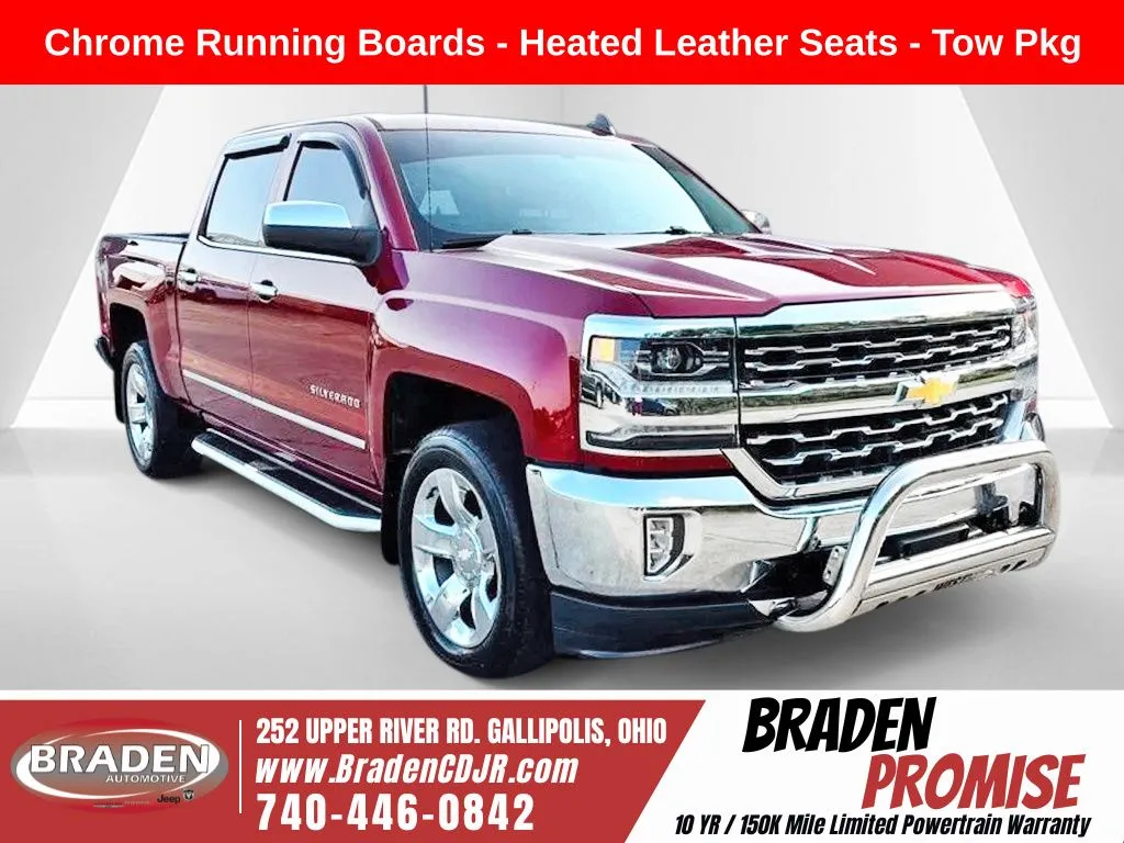 Red 2018 Chevrolet Silverado 1500 LTZ for sale in Gallipolis, OH