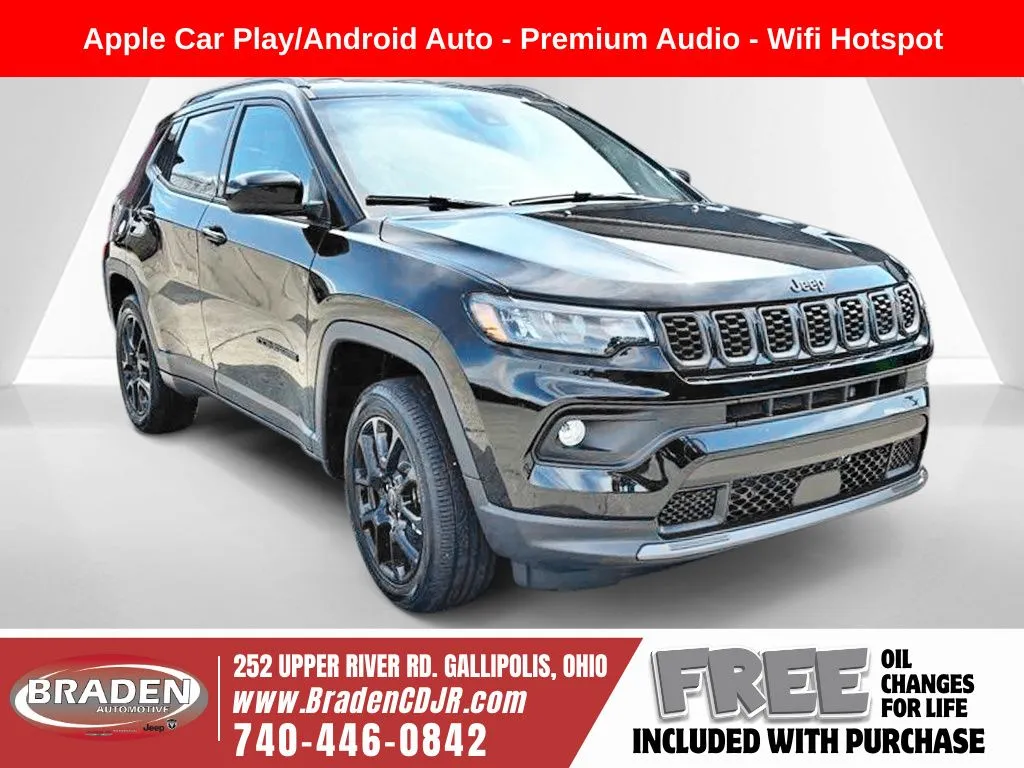 Black 2026 Jeep Compass Latitude for sale in Gallipolis, OH