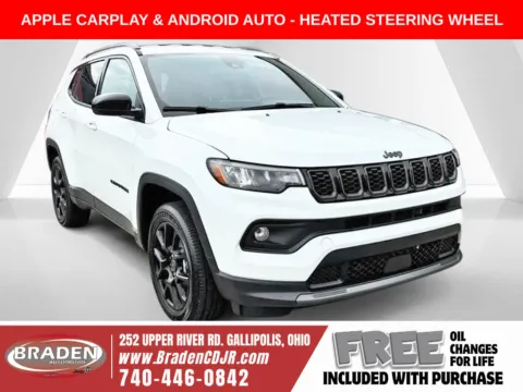 White 2026 Jeep Compass Latitude for sale in Gallipolis, OH