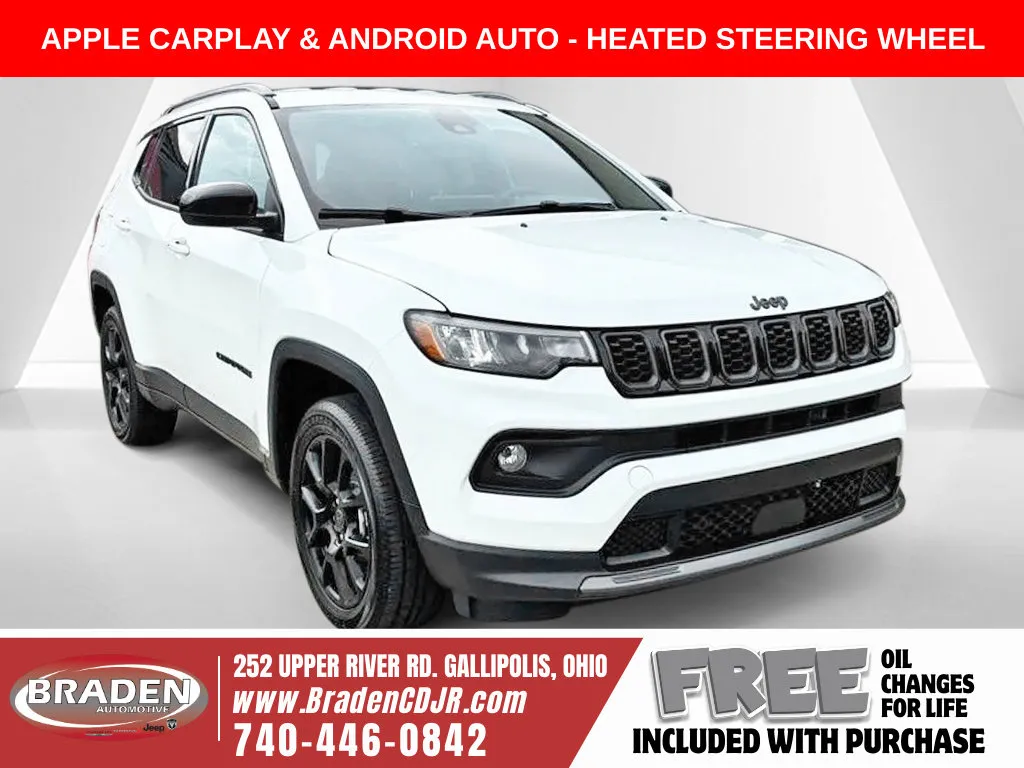 White 2026 Jeep Compass Latitude for sale in Gallipolis, OH