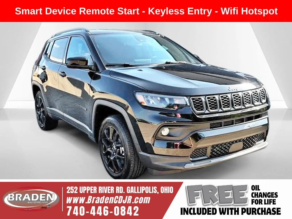 Black 2026 Jeep Compass Latitude for sale in Gallipolis, OH