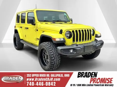 Yellow 2023 Jeep Wrangler Altitude for sale in Gallipolis, OH