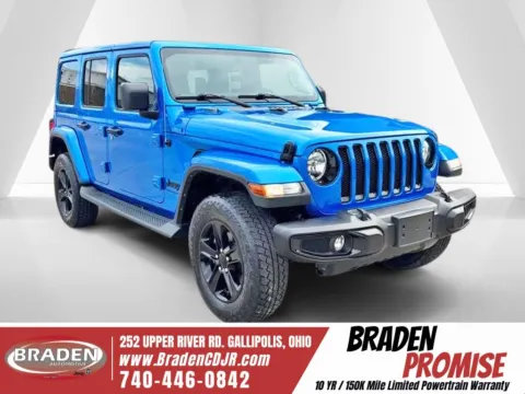 Blue 2023 Jeep Wrangler Altitude for sale in Gallipolis, OH