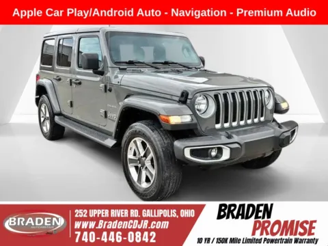 Gray 2021 Jeep Wrangler Unlimited Sahara for sale in Gallipolis, OH