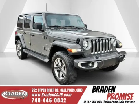 Gray 2021 Jeep Wrangler Unlimited Sahara for sale in Gallipolis, OH