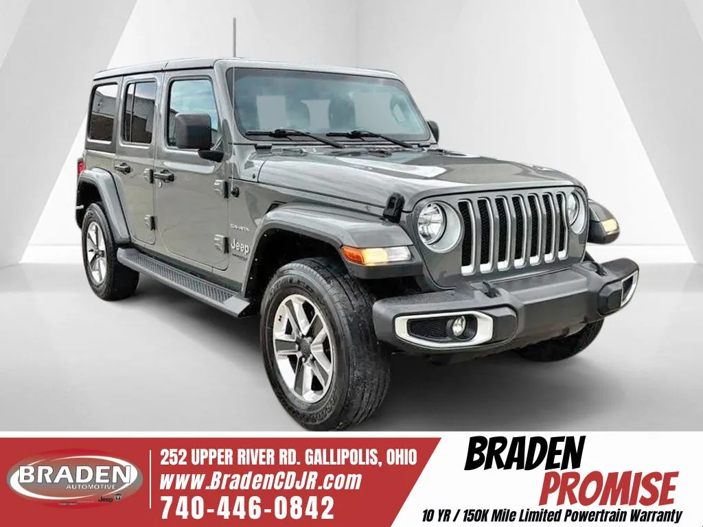 Gray 2021 Jeep Wrangler Unlimited Sahara for sale in Gallipolis, OH