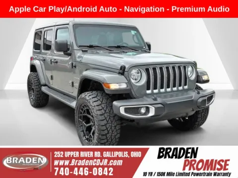 Gray 2021 Jeep Wrangler Unlimited Sahara for sale in Gallipolis, OH