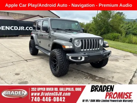 Gray 2021 Jeep Wrangler Unlimited Sahara for sale in Gallipolis, OH
