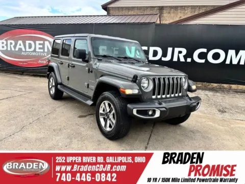 Gray 2021 Jeep Wrangler Unlimited Sahara for sale in Gallipolis, OH