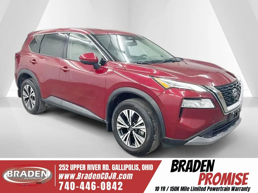Red 2021 Nissan Rogue SV for sale in Gallipolis, OH