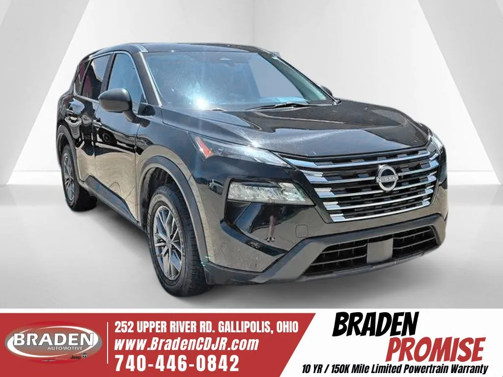 Black 2024 Nissan Rogue S for sale in Gallipolis, OH