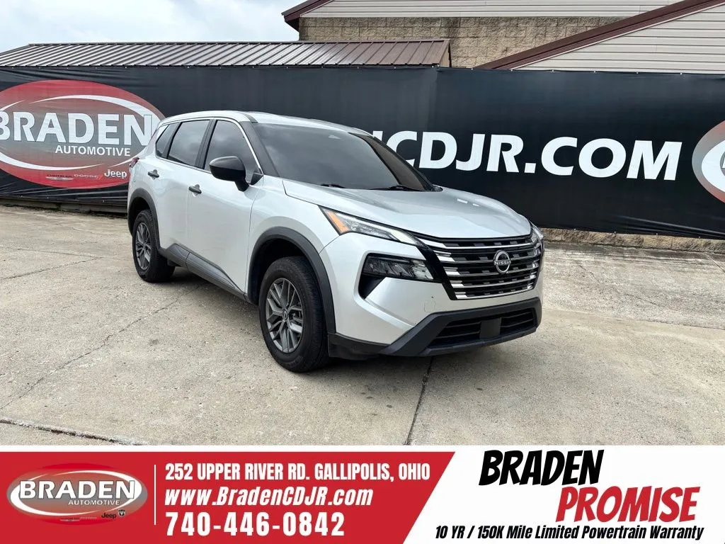 Silver 2024 Nissan Rogue S for sale in Gallipolis, OH